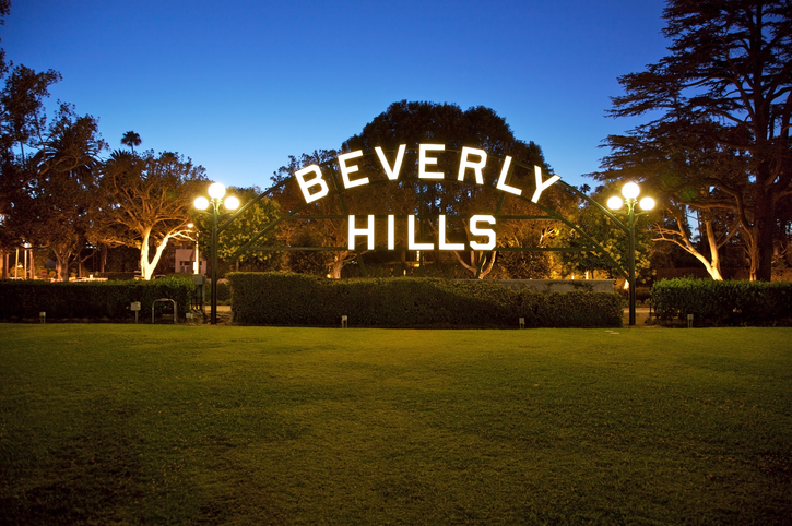 Panoramic Image of Beverly Hills, California